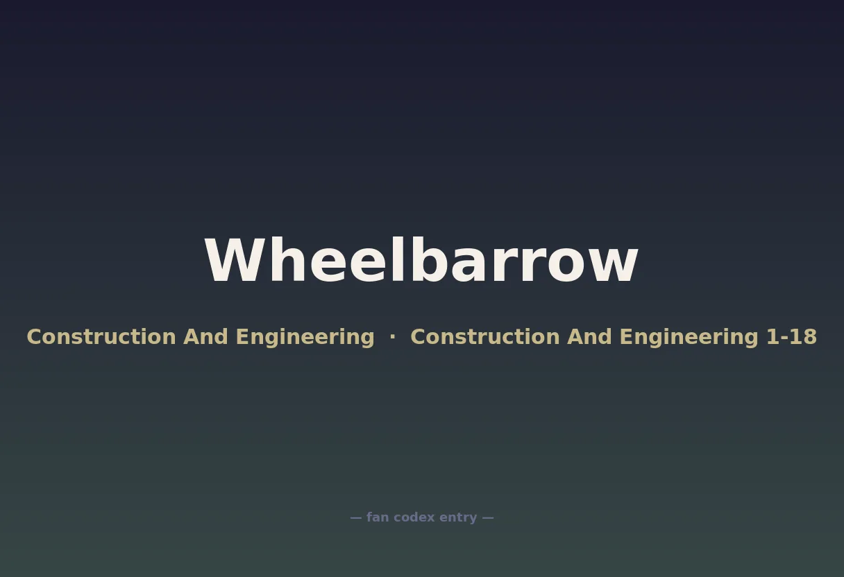 Wheelbarrow